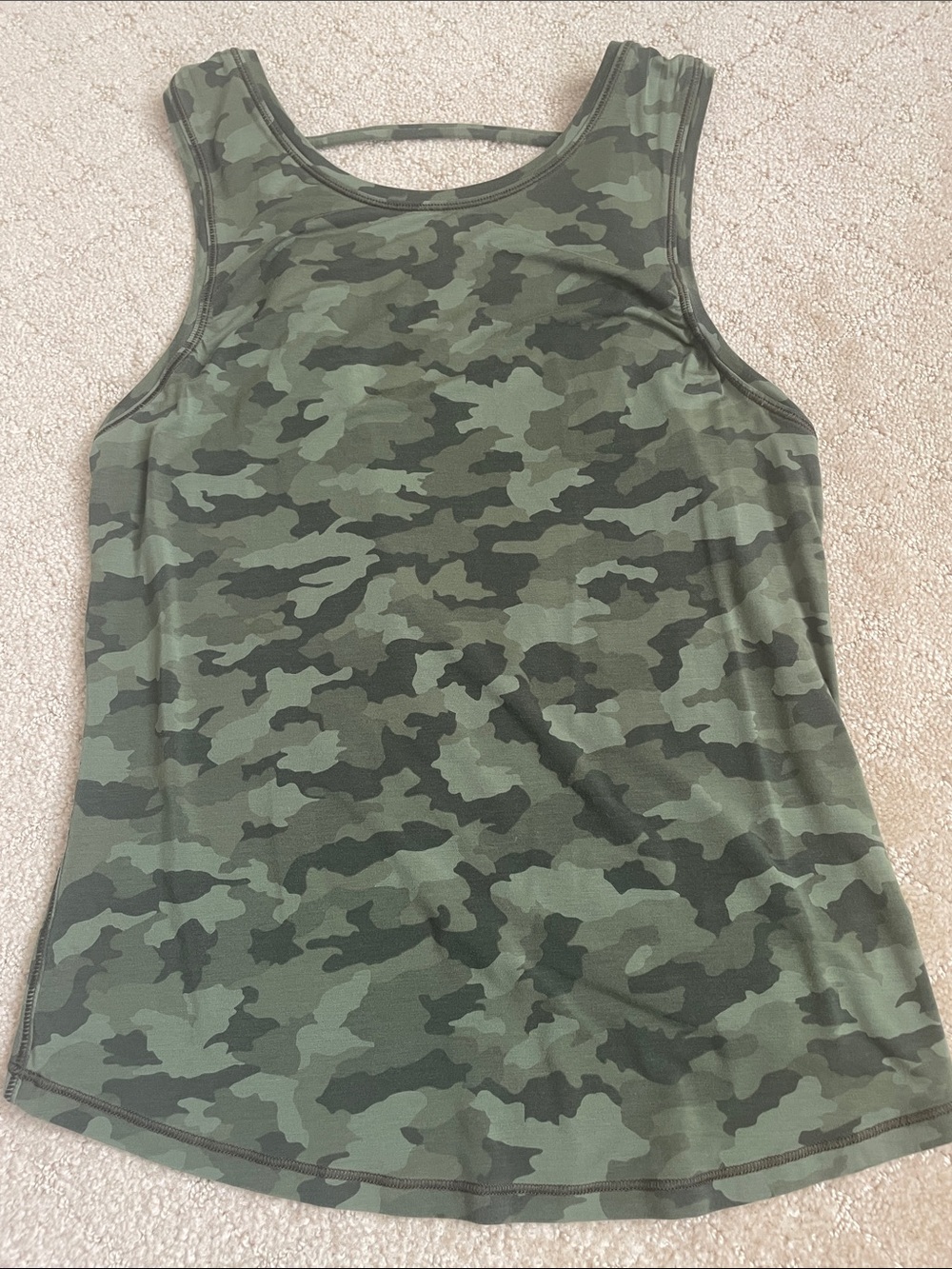 Lululemon Olive Camo Tank Top
